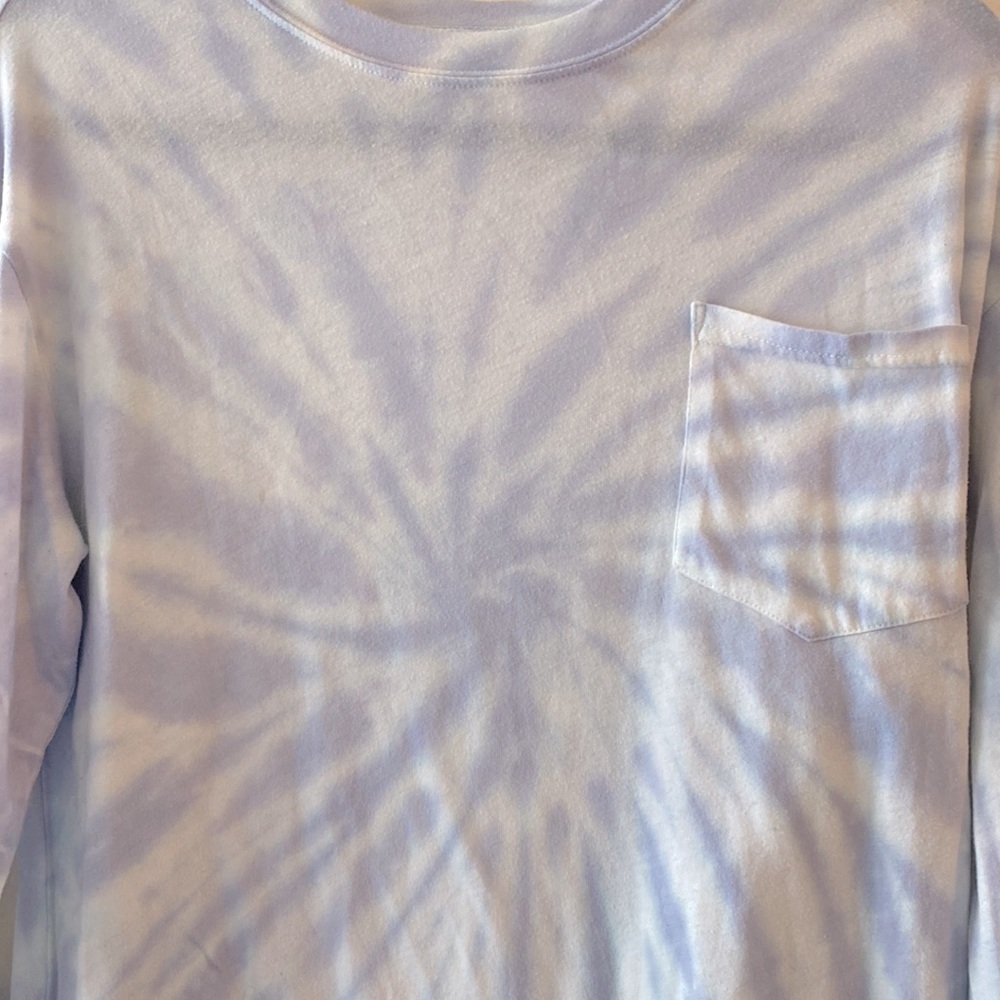 LACAUSA Long Sleeve Crewneck in Lavender Swirl - Picture 5 of 9